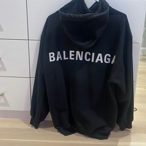 100% authentic balenciaga hooded sweatshirt